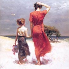 Схема вышивки «Прогулки к морю.Пино Даэни»