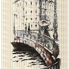 Схема вышивки «мост»