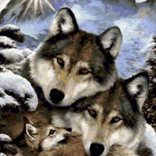 Схема вышивки «ВОЛКИ»