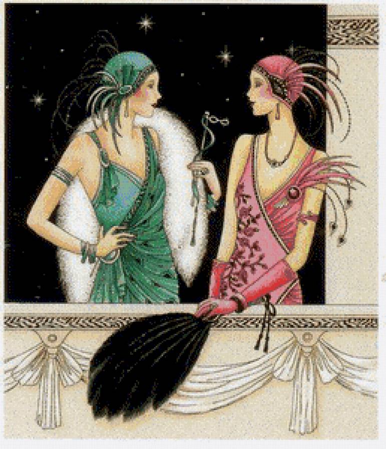 дамы эпохи - ретро - предпросмотр