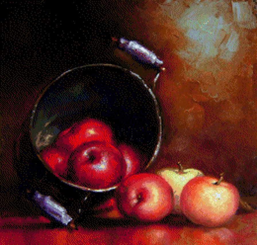 Max Vaskumere-Naturmort - martwa natura, jablka - предпросмотр