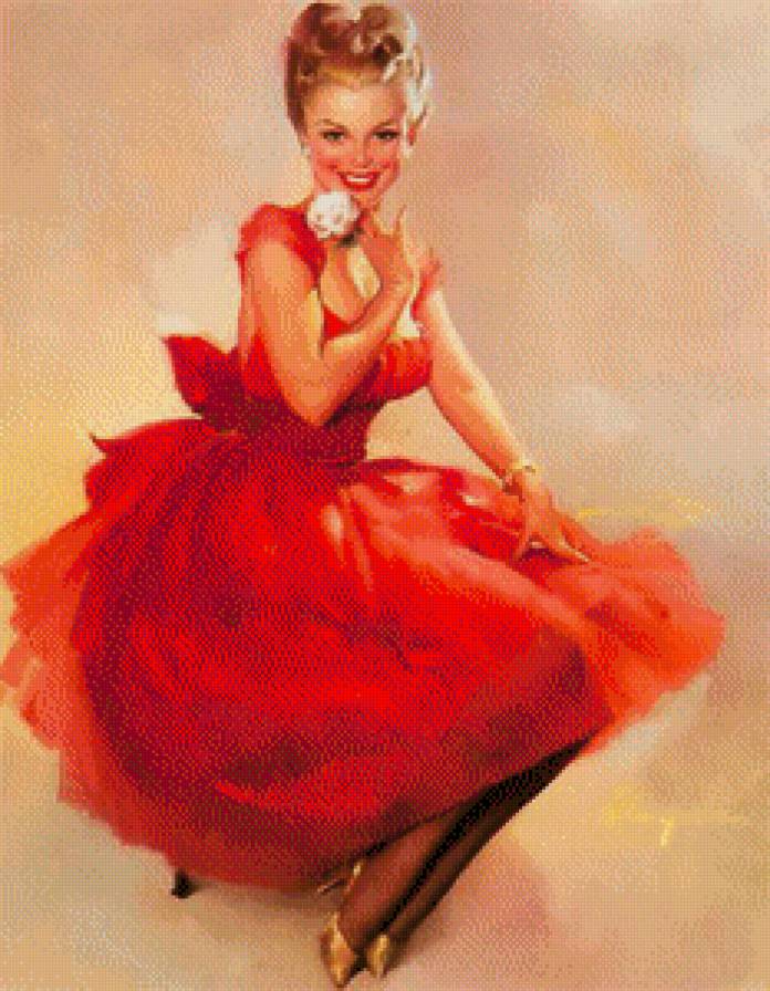 ретро красавица - ретро - предпросмотр