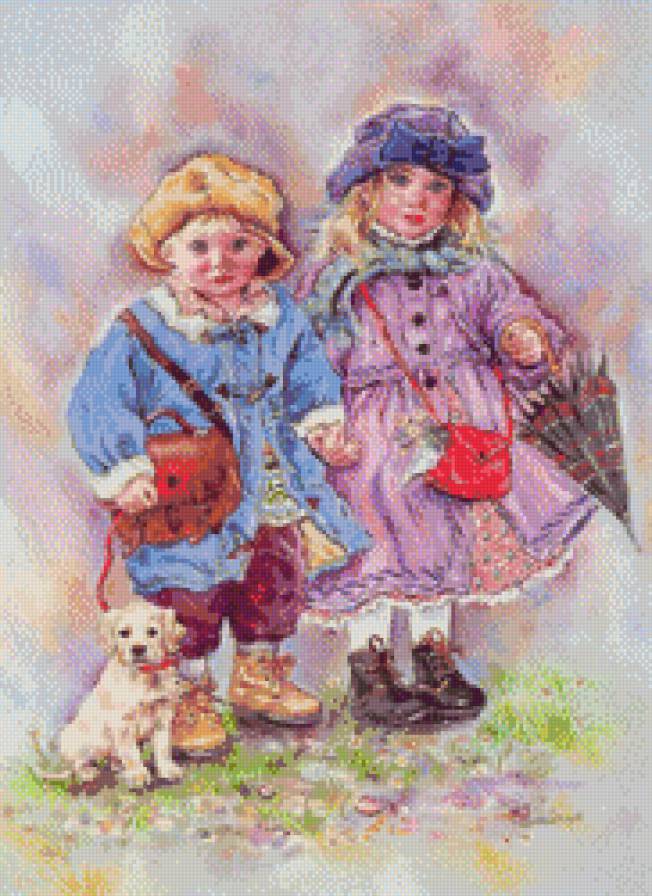 Прогулка под дождём - предпросмотр