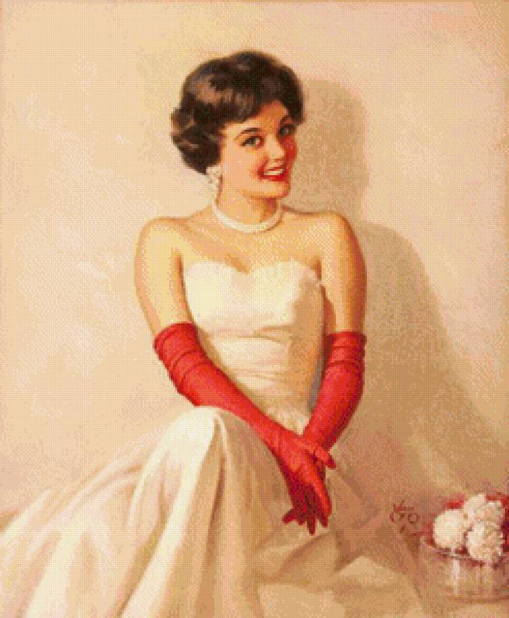 сама элегантность - девушка, ретро - предпросмотр