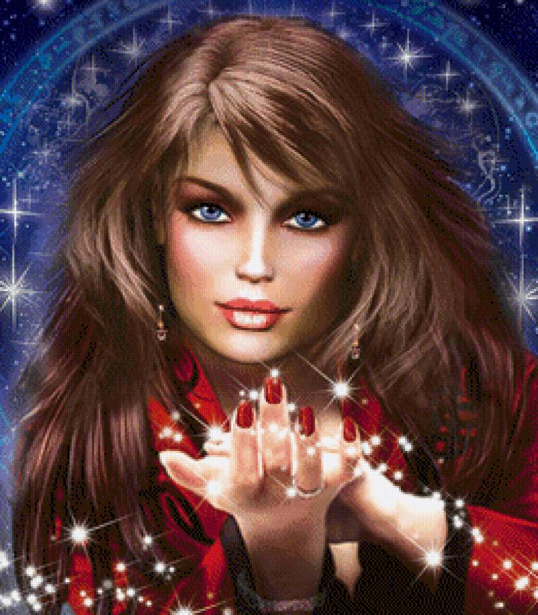 ворожея - девушка, красавица, фэнтези - предпросмотр