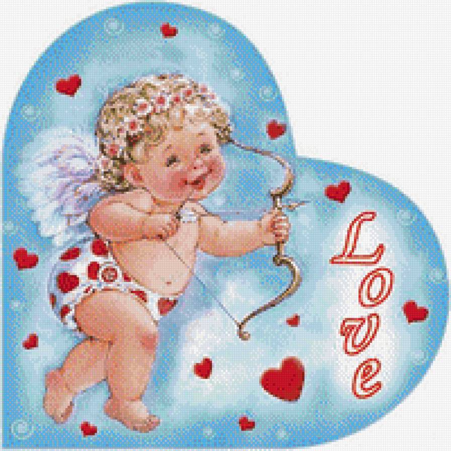 Валентинка 3 - любовь, ангел - предпросмотр