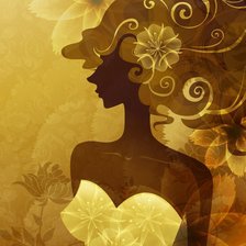 Профиль в золотом