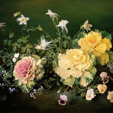 Схема вышивки «цветы»