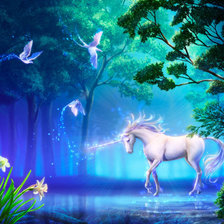 Схема вышивки «Единорог»