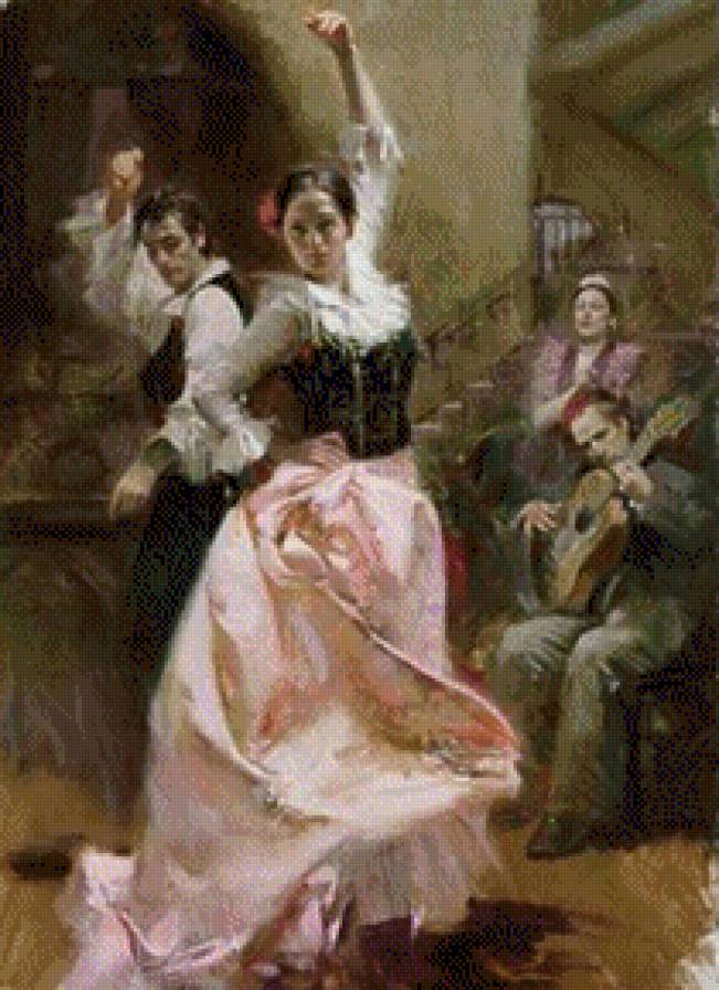 Танцовщица.Пино Даэни - танец, живопись, пино даэни - предпросмотр