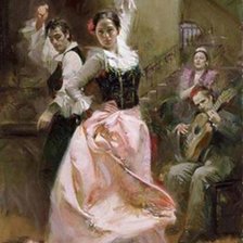 Схема вышивки «Танцовщица.Пино Даэни»