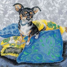 Схема вышивки «собачка»