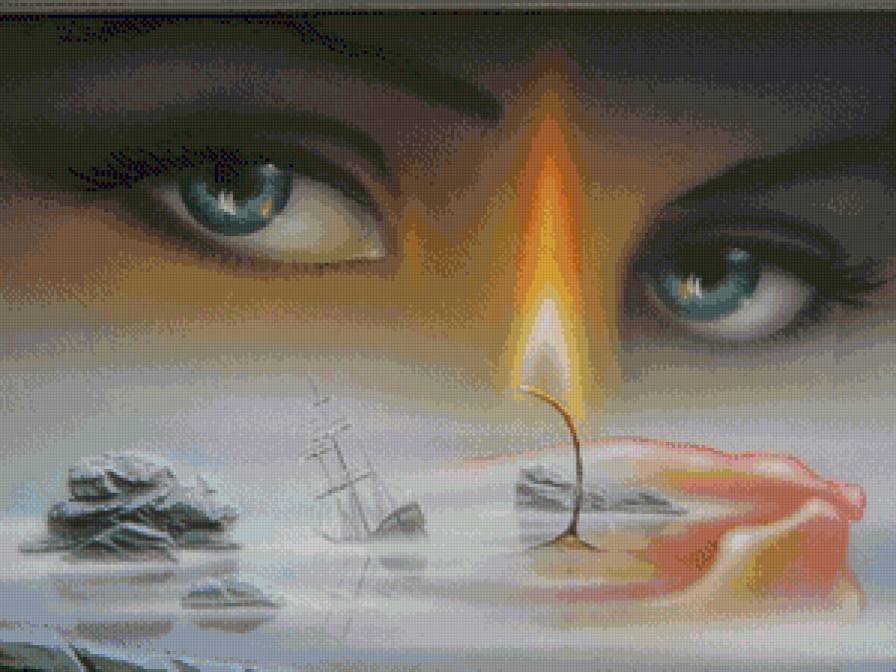 Глаза над морем - простор, море, ожидание, глаза, пейзаж - предпросмотр