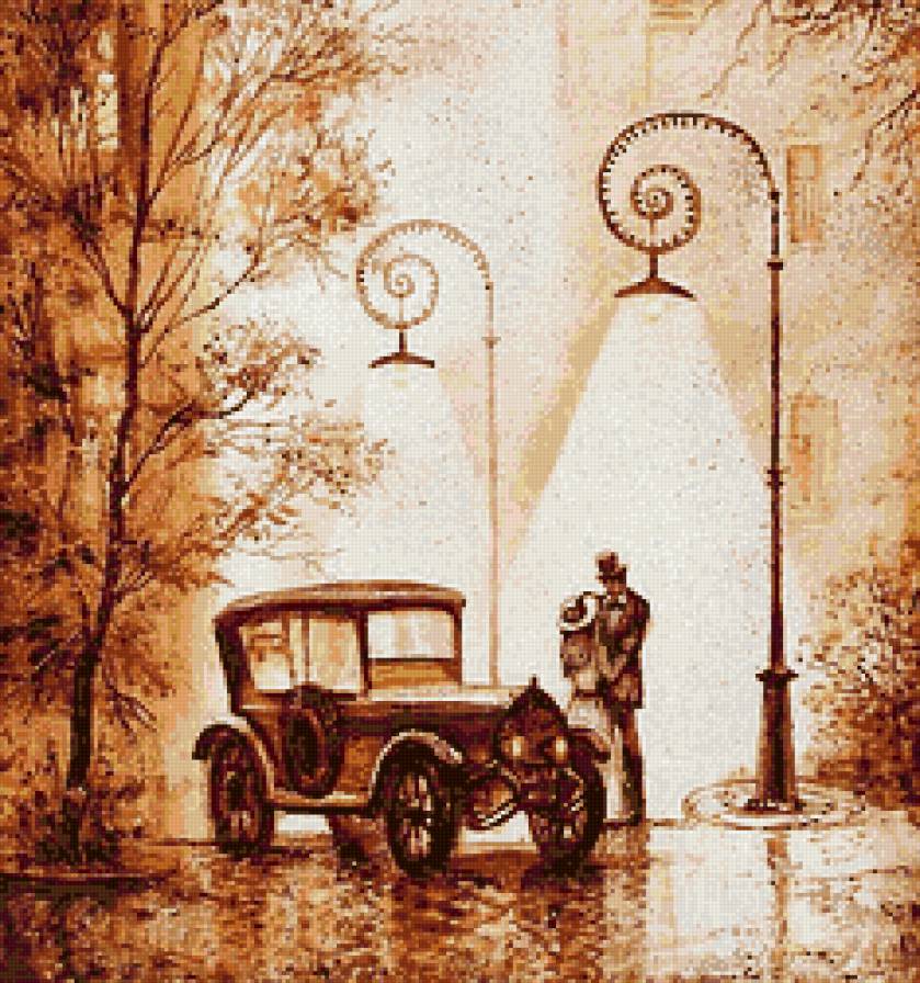 Свидание - встреча, свидание, фонарь, автомобиль - предпросмотр