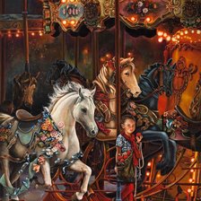 Схема вышивки «карусель ретро»