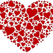 Схема вышивки «сердечки»