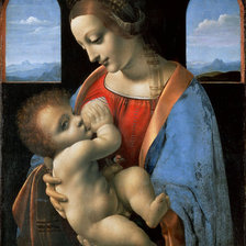 Схема вышивки «Мадонна Литта, Леонардо да Винчи»