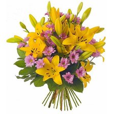 Схема вышивки «Лилии желтые»