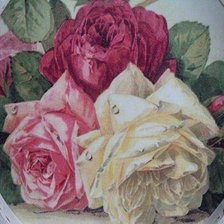 Схема вышивки «роз р»