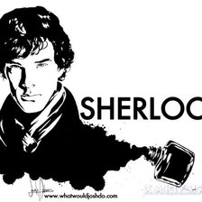 Схема вышивки «SHERLOCK»