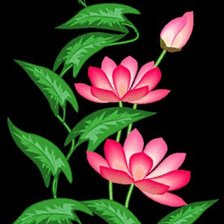 Схема вышивки «цветы»