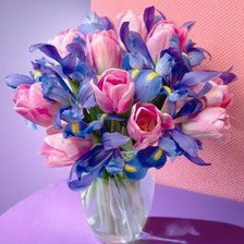 Схема вышивки «тюльп»