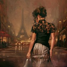 Схема вышивки «Задумчивость»