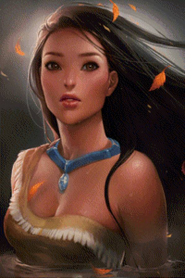 Индейская девушка - девушка, красавица, фэнтези - предпросмотр