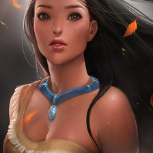 Схема вышивки «Индейская девушка»