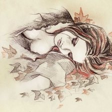 Схема вышивки «Девушка»