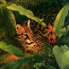 Схема вышивки «Дикие кошки»