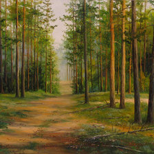 Схема вышивки «Лесная тропа»