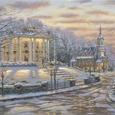 Схема вышивки «зима»