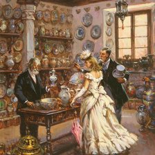 Схема вышивки «в лавке»