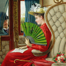 Схема вышивки «в купе»