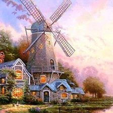 Схема вышивки «мельница»