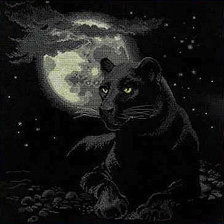 Схема вышивки «Пантера»