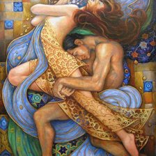 Схема вышивки «miłośc»