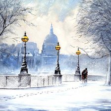 Схема вышивки «зимний Петербург»