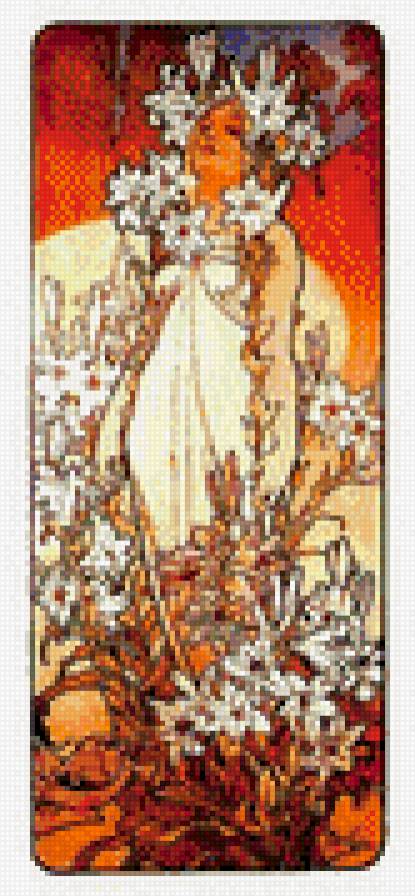 Лилия. Альфонс Муха - предпросмотр