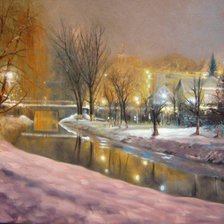 Схема вышивки «Schmidt Roger-Pejzaz zimowy»