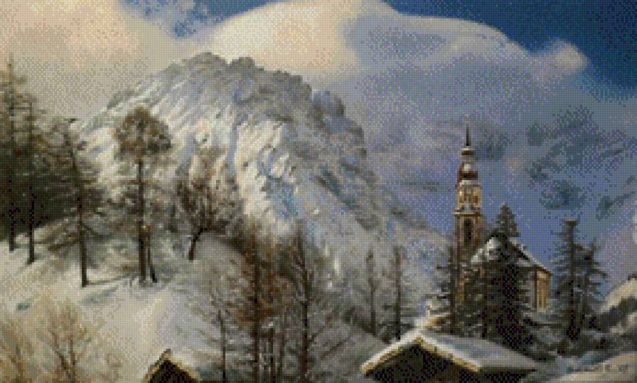Schmidt Roger-Pejzaz zimowy - pejzaz, zima - предпросмотр