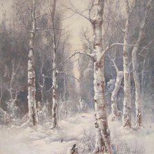 Схема вышивки «Barbu Gheorghe-Zima w lesie»