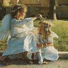 Схема вышивки «Ангелочки.Стив Хэнкс»