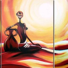 Схема вышивки «африканка»