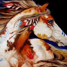 Схема вышивки «конь»