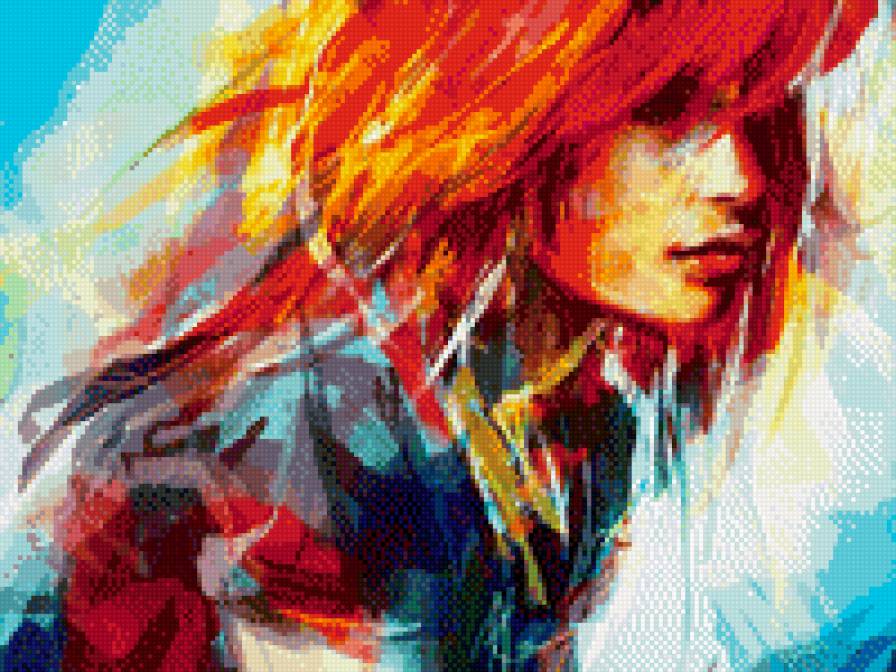 Рыжая девушка - женщина, рыжая, девушка - предпросмотр