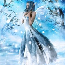 Схема вышивки «фея зимы»