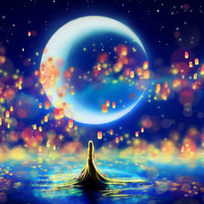 Схема вышивки «Ночное море»