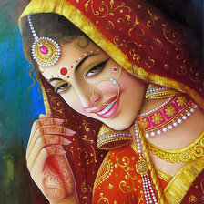 Схема вышивки «Индианка»